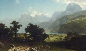 Lake Lucerne by Albert Bierstadt Oil Painting