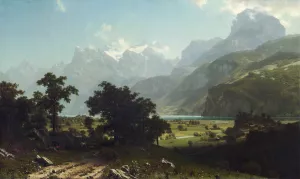 Lake Lucerne by Albert Bierstadt Oil Painting