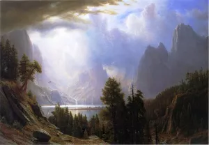 Landscape by Albert Bierstadt - Oil Painting Reproduction