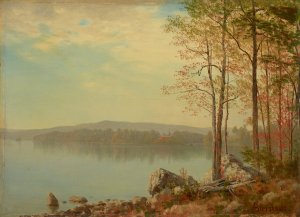 Landscape by Albert Bierstadt Oil Painting