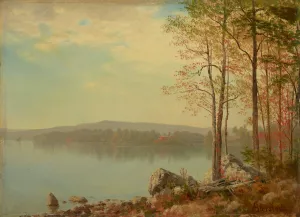 Landscape by Albert Bierstadt Oil Painting