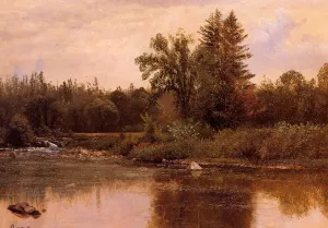 Landscape, New Hampshire by Albert Bierstadt - Oil Painting Reproduction