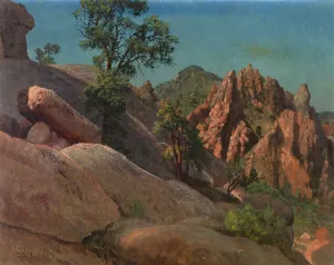 Landscape Study: Owens Valley, California painting by Albert Bierstadt