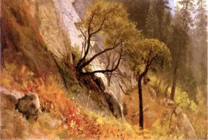 Landscape Study: Yosemite, California by Albert Bierstadt - Oil Painting Reproduction