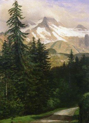 Landscape with Snow-Capped Mountains