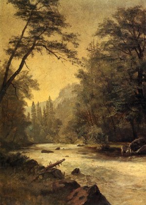Lower Yosemite Valley by Albert Bierstadt Oil Painting