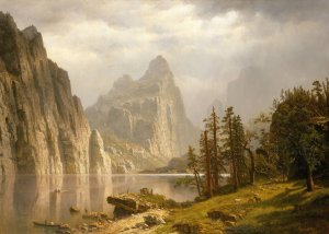 Merced River, Yosemite Valley by Albert Bierstadt Oil Painting