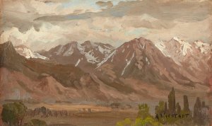 Montana Landscape by Albert Bierstadt Oil Painting