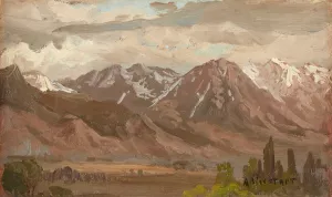 Montana Landscape by Albert Bierstadt Oil Painting