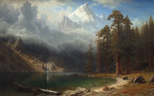 Mount Corcoran by Albert Bierstadt Oil Painting