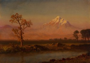 Mount Hood by Albert Bierstadt Oil Painting