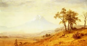 Mount Hood by Albert Bierstadt Oil Painting