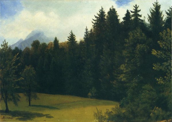 Main Product Photo of Mountain Resort Painting by Albert Bierstadt