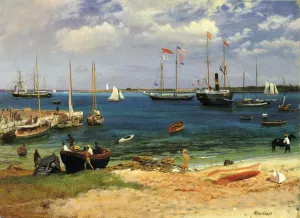 Nassau Harbor by Albert Bierstadt - Oil Painting Reproduction