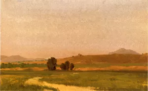 Nebraska, On the Plains by Albert Bierstadt Oil Painting