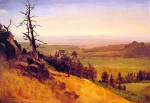 Nebraska Wasatch Mountains by Albert Bierstadt Oil Painting