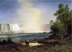 Niagara Falls by Albert Bierstadt Oil Painting