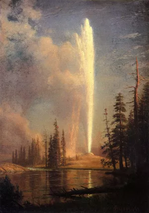Old Faithful by Albert Bierstadt Oil Painting