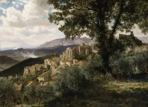 Olevano by Albert Bierstadt Oil Painting