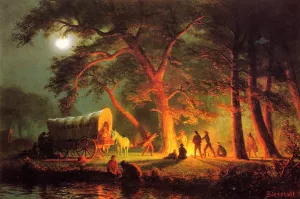 Oregon Trail Oil painting by Albert Bierstadt