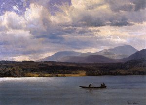 Overlook Mountain from Olana by Albert Bierstadt Oil Painting