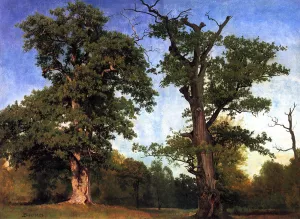 Pioneers of the Woods by Albert Bierstadt Oil Painting