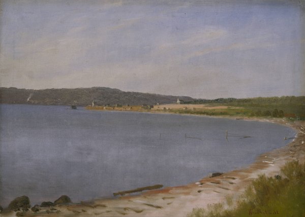Main Product Photo of San Francisco Bay  Painting by Albert Bierstadt