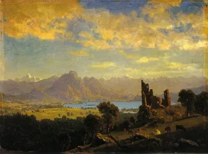 Scene in the Tyrol by Albert Bierstadt Oil Painting