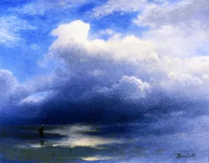Sea and Sky by Albert Bierstadt - Oil Painting Reproduction