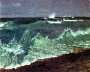 Seascape by Albert Bierstadt Oil Painting