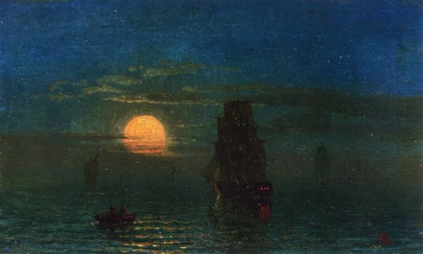 Ships in Moonlight