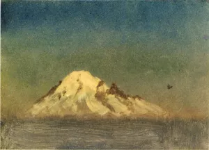 Snow-Capped Moutain by Albert Bierstadt Oil Painting