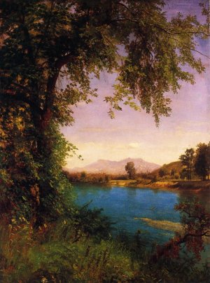 South and North Moat Mountains Oil painting by Albert Bierstadt