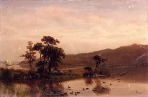 Study for 'Gosnold at Cuttyhunk, 1602' painting by Albert Bierstadt