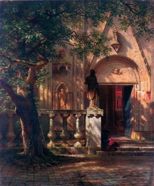 Sunlight and Shadow by Albert Bierstadt Oil Painting