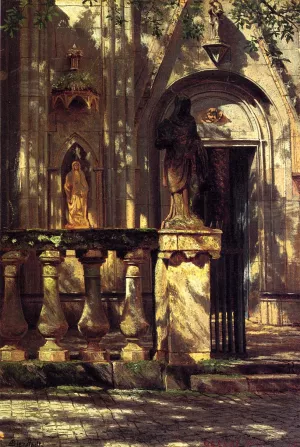 Sunlight and Shadow: Study painting by Albert Bierstadt