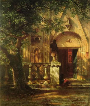 Sunlight and Shadow by Albert Bierstadt - Oil Painting Reproduction