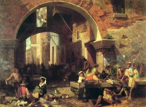 The Arch of Octavius by Albert Bierstadt Oil Painting