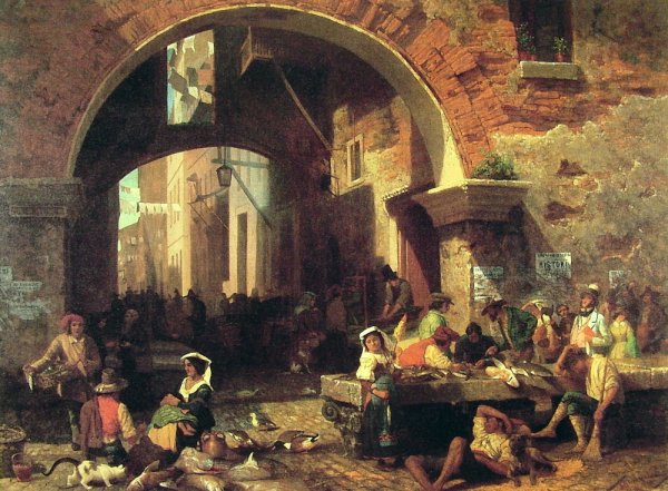 Main Product Photo of The Arch of Octavius Painting by Albert Bierstadt