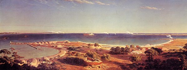 Main Product Photo of The Bombardment of Fort Sumter Painting by Albert Bierstadt