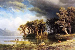 The Coming Storm by Albert Bierstadt Oil Painting