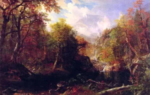 The Emerald Pool by Albert Bierstadt - Oil Painting Reproduction