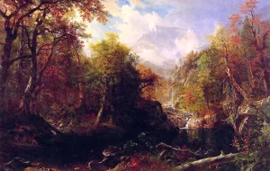 The Emerald Pool by Albert Bierstadt Oil Painting