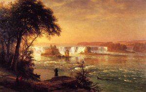 The Falls of St. Anthony by Albert Bierstadt Oil Painting