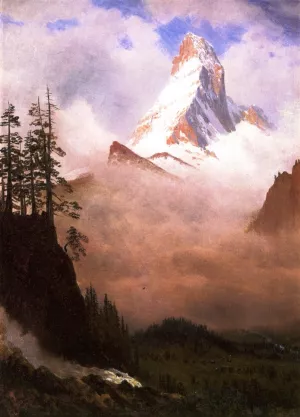 The Matterhorn by Albert Bierstadt Oil Painting