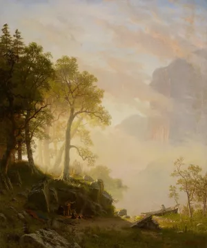 The Merced River in Yosemite by Albert Bierstadt Oil Painting