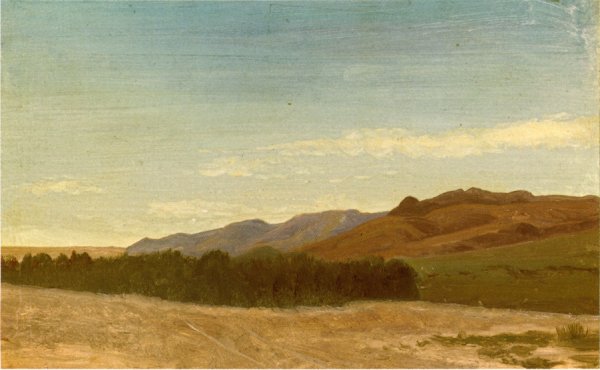 Main Product Photo of The Plains Near Fort Laramie Painting by Albert Bierstadt