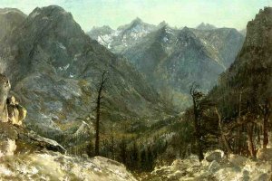 The Sierra Nevadas Oil painting by Albert Bierstadt