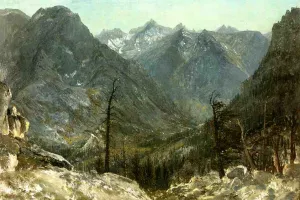 The Sierra Nevadas by Albert Bierstadt - Oil Painting Reproduction