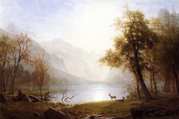 Main Product Photo of Valley in Kings Canyon Painting by Albert Bierstadt